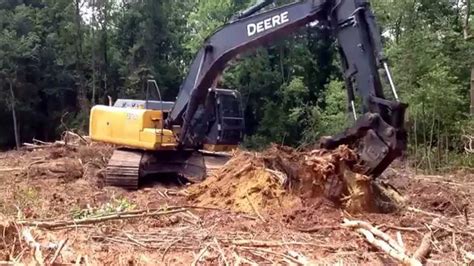 For example, pine tree stumps tend to be easier to remove than stumps from deciduous trees. Excavator Digging Pine Stump - YouTube