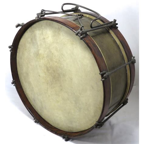 Antique Brass And Rosewood Parade Marching Snare Drum Chairish