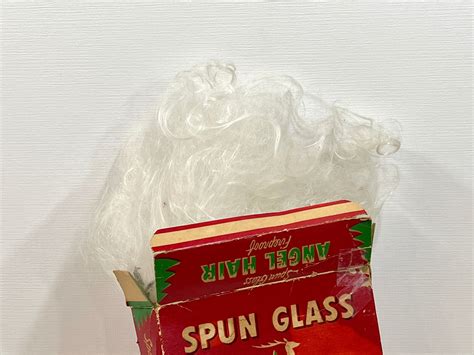 Vintage Christmas Spun Glass Angel Hair Fireproof Tinsel Etsy