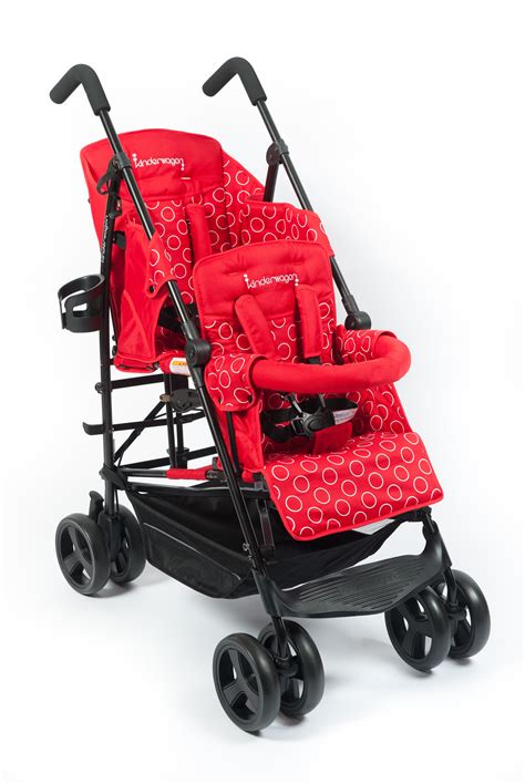 Kinderwagon Hop Tandem Umbrella Stroller - Red - Walmart.com