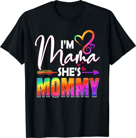lesbian mom shirt t gay pride i m mama she s mommy lgbt t shirt clothing