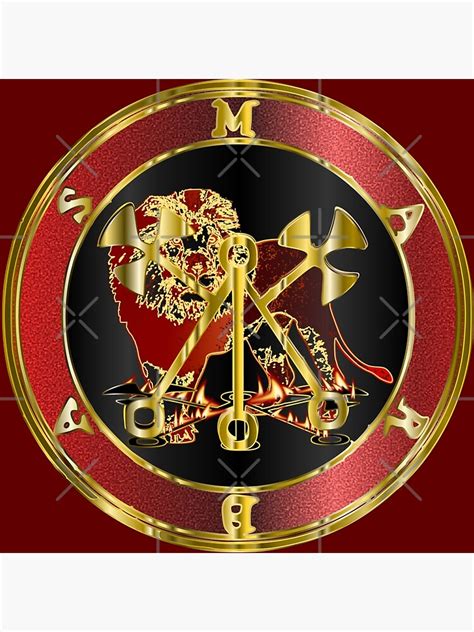 Flaming Lion Gold Goetia Coin Sigil Seal Of Marbas Photographic Print
