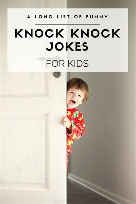 135 Funny Knock Knock Jokes For Kids Free Printable Artofit