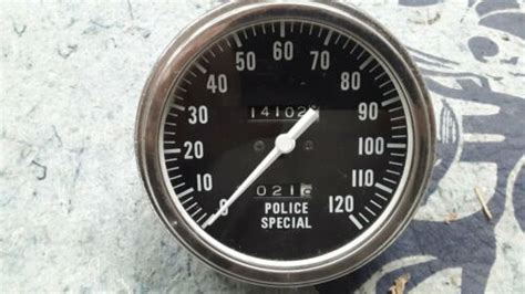 Police Special 21 Speedometer For Harley Davidson Vintage Aftermaket