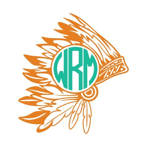 Download Red Indian Headdress Cuttable Frame