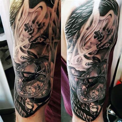 The 3d effect is achieved here by making it appear as if part of the skin is missing, to reveal something unexpected and unusual beneath. 80 Rope Tattoo Designs For Men - Corded Ink Ideas