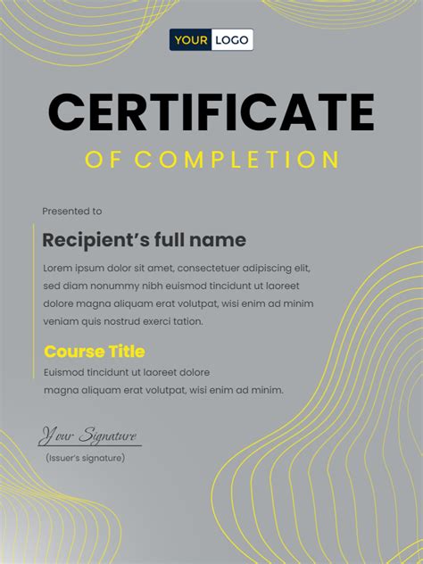 Free Course Certificate Templates Virtualbadge Io
