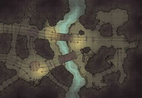 The Damp Mine A Battle Map For D D Dungeons Dragons Pathfinder