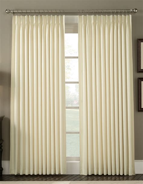 Pinch Pleated Thermal Drapery Crosby Window Curtains Living Room