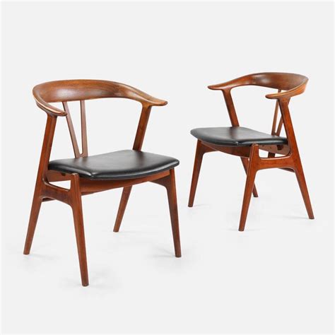 torbjorn afdal teak mid century danish modern dining chairs for bruksbo mcm auction