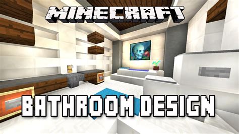 Minecraft Tutorial How To Make A Modern Bathroom Design Modern House