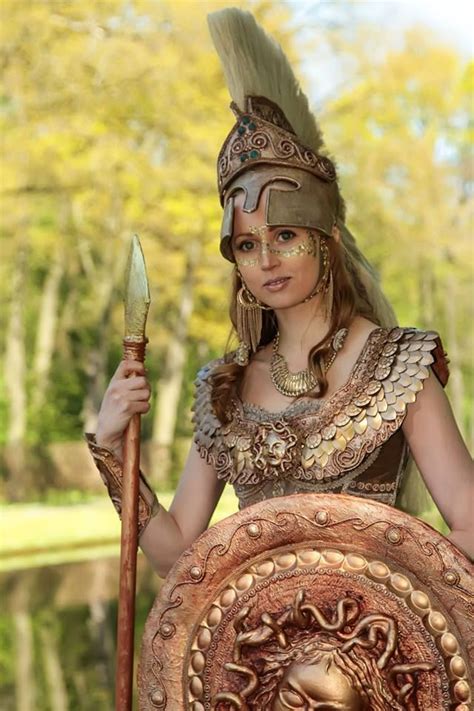 Athena Costume Diosa Atena Atenea Mitologia Griega Mujer Guerrera