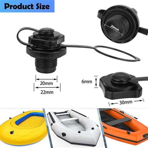 Inflatable Boat Air Valve2pcs Inflatable Boat Spiral Air Plugs One Way