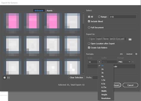 [Adobe Illustrator] สอบถามเรื่องการ Save รูป แบบ Export for Screens ...