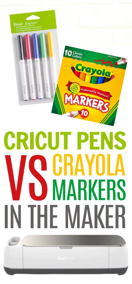 Cricut Pens Vs Crayola Markers In The Maker Makers Gonna Learn
