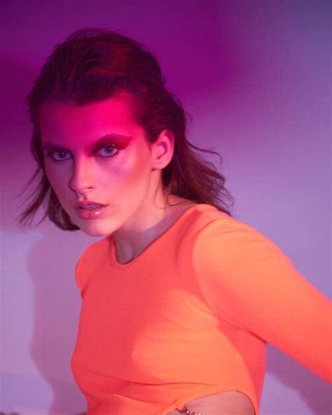 Premium Photo Fashion Art Elegant Model Light Colored Spotlights