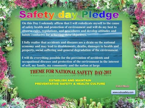 Ppt Safety Day Pledge Powerpoint Presentation Free Download Id6902912