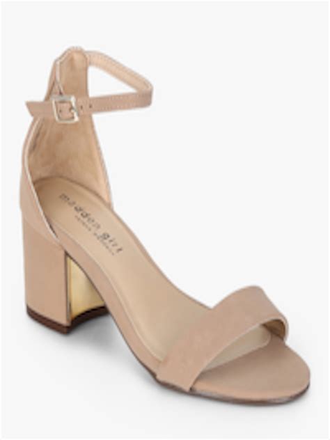 Buy Beige Sandals Heels For Women 8229649 Myntra