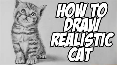 How To Draw A Realistic Baby Kitten Drawing Animal Hair