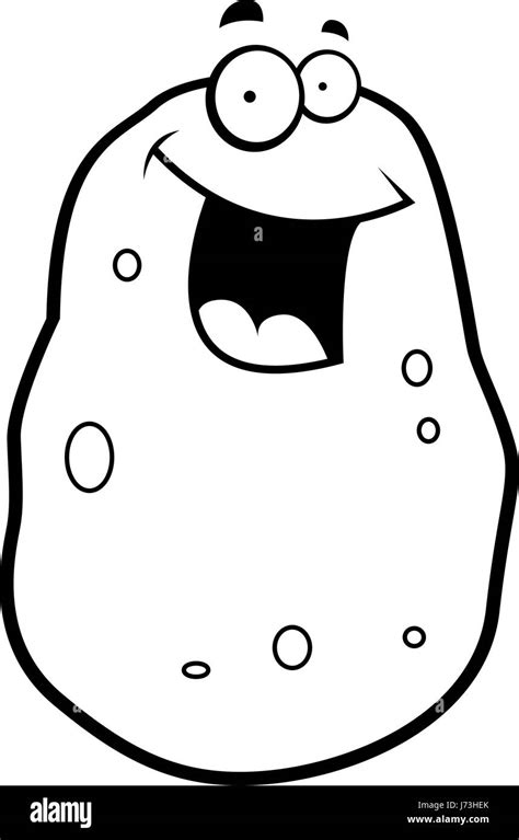 Potato Black And White Clipart