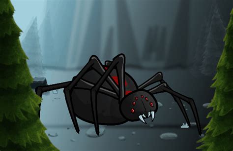 Giant Black Widow Spider Sprites Gamedev Market