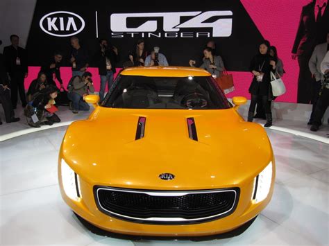 Kia motors reserves the right to make changes at any time as to vehicle availability, destination, and handling fees, colors, materials, specifications all exterior and interior images and specifications contained on this website are based on latest product information available at the time of posting and. Image: Kia GT4 Stinger Concept at 2014 Detroit Auto Show ...