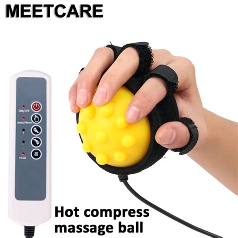 Buy Electric Hand Massage Ball Hot Compress Stroke Hemiplegia Finger