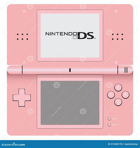 Nintendo Ds Lite Vector Pink Color Editorial Stock Photo Illustration