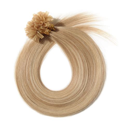 Book your microlink extensions service: 100s 0.5g/s Straight U-Tip Hair Extensions #1B Natural Black