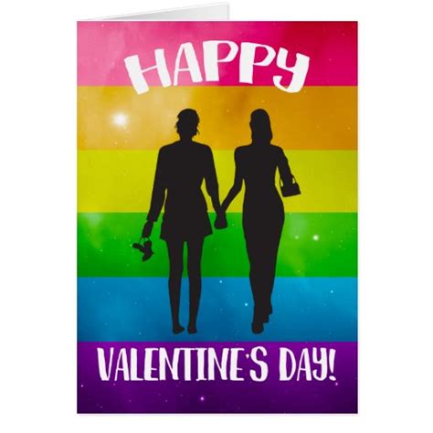 happy valentine s day lgbt pride greeting card zazzle