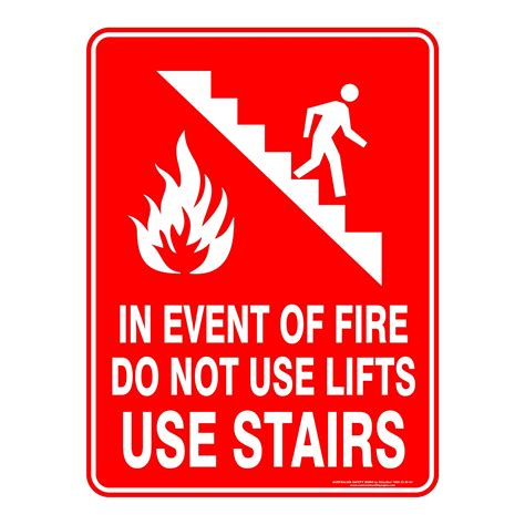 In Event Of Fire Do Not Use Lifts Use Stairs Buy Now Discount