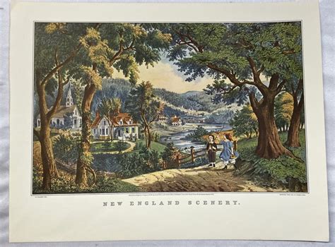 Currier And Ives New England Scenery 1866 Fanny Palmer Etsy