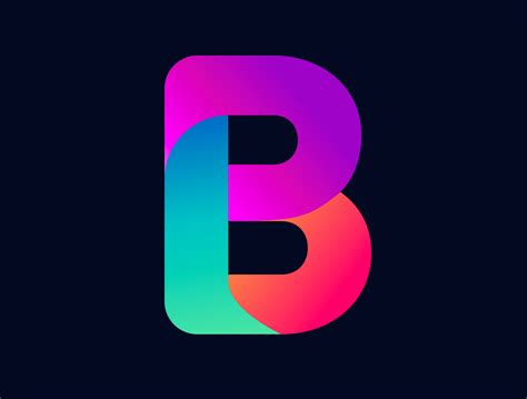 Gradient Logo B By Brainbrand On Dribbble