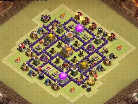 Most of the clashers spend their much time at this town hall 7 level, hence it's a common problem for every town hall 7 player that the base may be fully wrecked. 7+ Best Town Hall 7 War Base Designs 2019 | COCWIKI