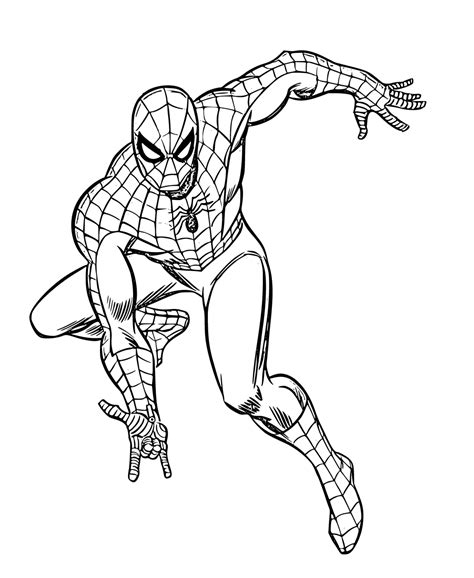 Spiderman Coloring Pages (18 Printable Sheets, Simple to Draw, Easy for