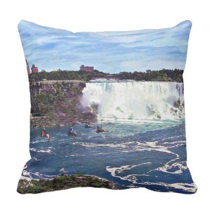 Believe me, you need experience in nothing (never mind zip wire) to do it. Niagara Falls ON - Zipline Throw Pillow | Zazzle.com ...
