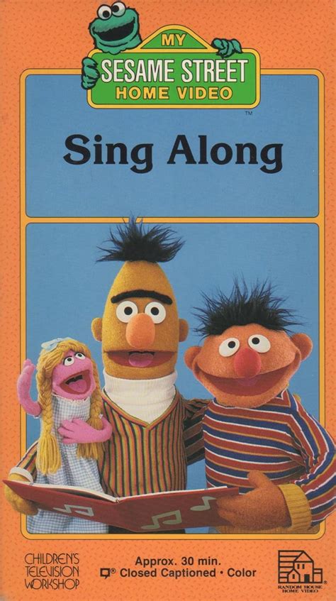 Sesame Street Sing Along Vhs Tape 1987 Jim Hensons Sesame Street