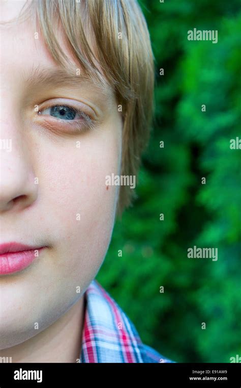 Portrait Of Teenage Boy Stock Photo Alamy