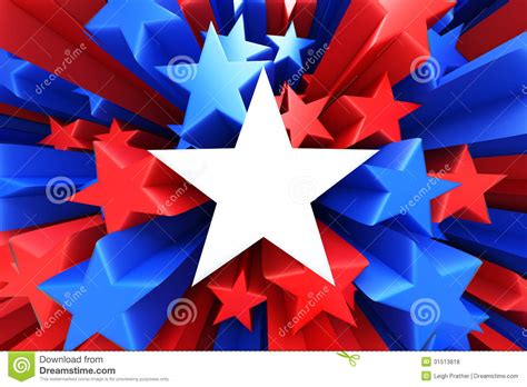 Red White And Blue Stars Royalty Free Stock Photos