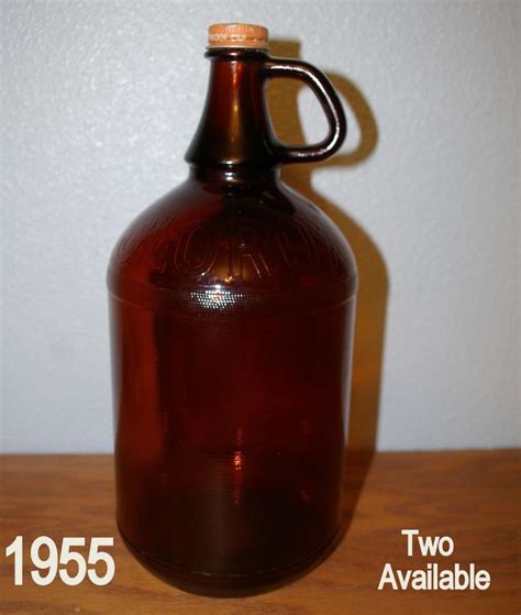 Half 12 Gallon 1955 Clorox Brown Amber Glass Jug Bottle Lid Rare 2 Finger Grip 1815817001