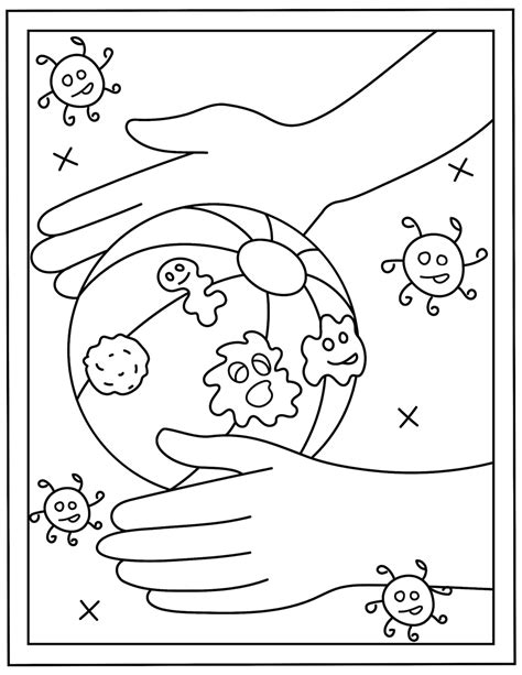 Germs Printable 16 Coloring Pages Etsy