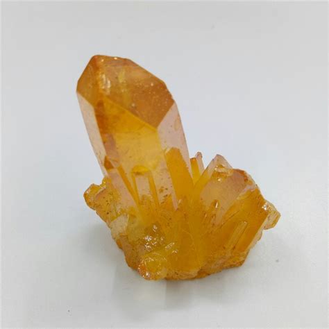 54g Plating Orange Aura Angel Crystal Cluster Reiki Natural Orange
