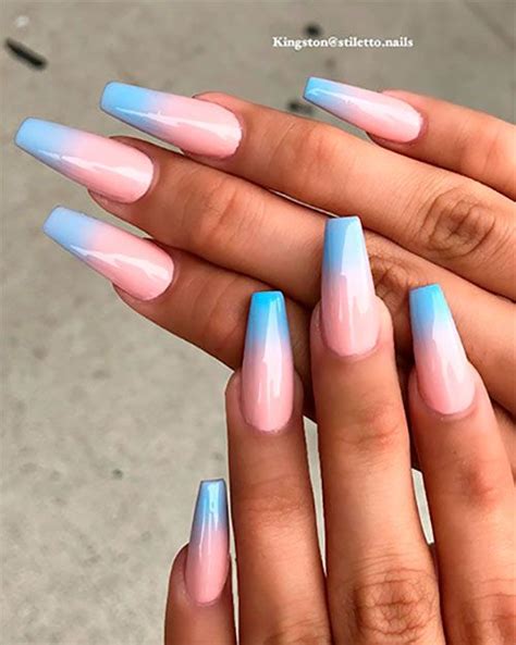 The Best Summer Ombre Nails Ideas Stylish Belles Blue Ombre Nails
