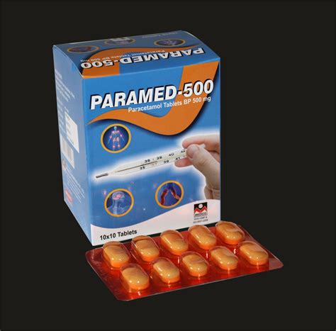 Paramed Acetaminophen Tablets 500 Mg Paracetamol Tablets 500 Mg Non