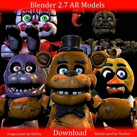 Fnaf Ar Blender 27 Download By Thudner On Deviantart Fnaf Freddy