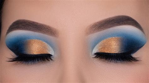 Blue And Gold Makeup Eye