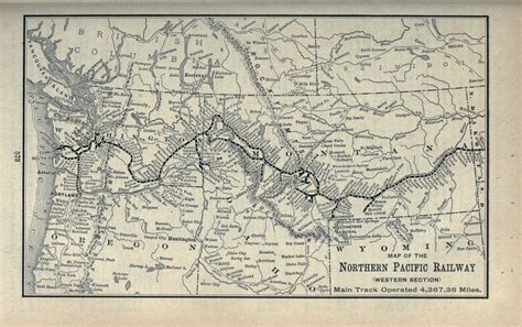 Northern Pacific Railroad Route Map