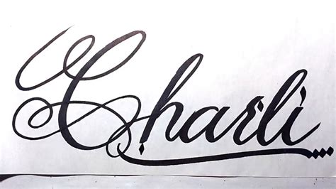 Charli Name Signature Calligraphy Status Moderncalligraphy Cursive