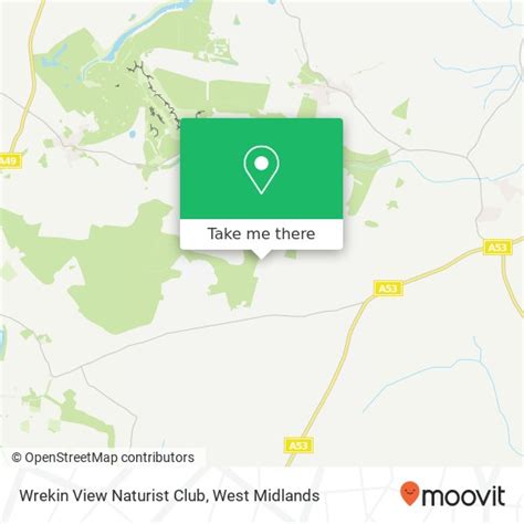 how to get to wrekin view naturist club hodnet market drayton in west midlands by bus
