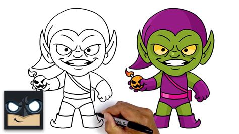 How To Draw Green Goblin Step By Step Tutorial
